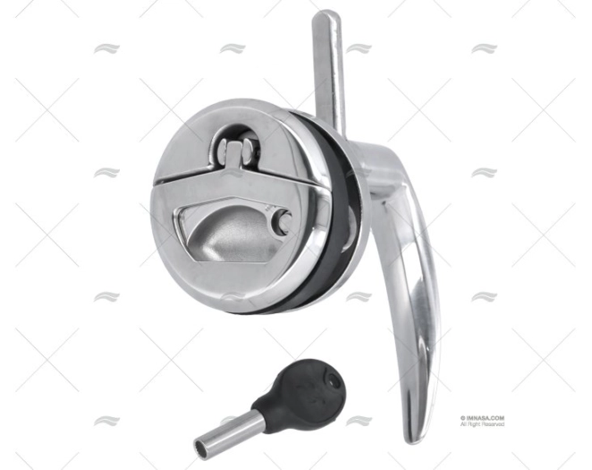 FECHO ESCOTILHA COM CHAVE INOX MARINE TOWN
