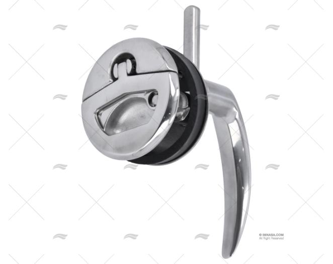 FECHO ESCOTILHA INOX COM CHAVE 51mm MARINE TOWN