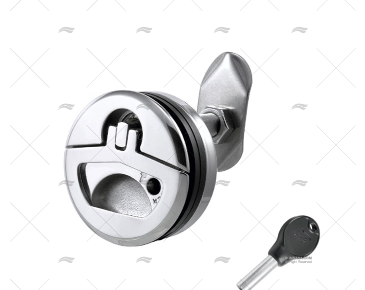 FECHO ESCOTILHA COM CHAVE 51mm INOX 316 MARINE TOWN