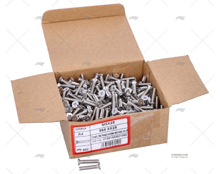 BOLT DIN965 A4 5x25 (500)