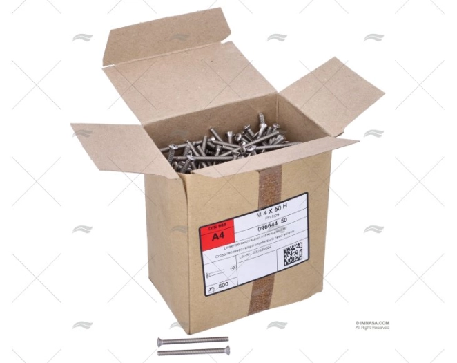 PARAFUSO DIN966 A4 4x50 (500)