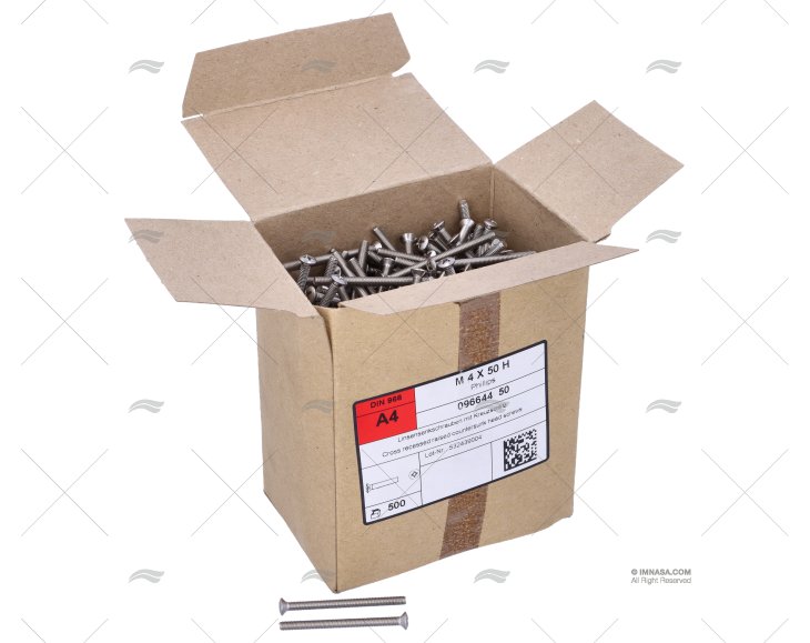 PARAFUSO DIN966 A4 4x50 (500)