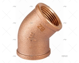 COTOVELO BRONZE F-F 45º 3/8"  GUIDI