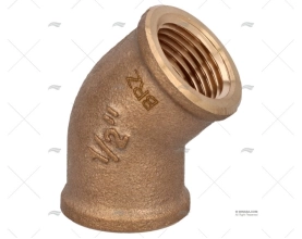 COTOVELO BRONZE F-F 45º 1/2"  GUIDI