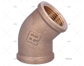 COTOVELO BRONZE FÊMEA-FÊMEA 45º 3/4\"  GUIDI