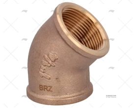 COTOVELO BRONZE FÊMEA-FÊMEA 45º 1"1/4 GUIDI