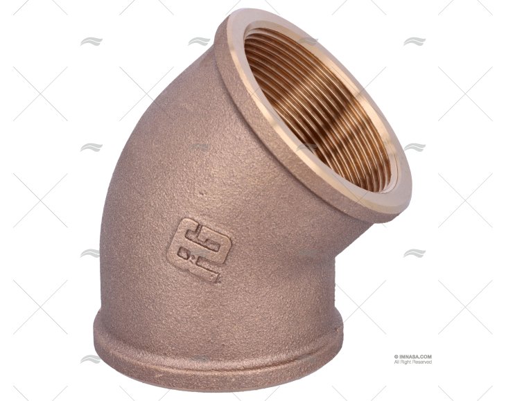 COUDE BRONZE F-F 45º 2" GUIDI