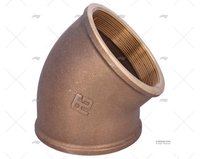 COTOVELO BRONZE F-F 45º 4"    GUIDI