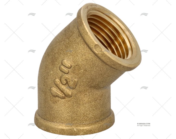 CODO H-H 45º 1/2"  GUIDI