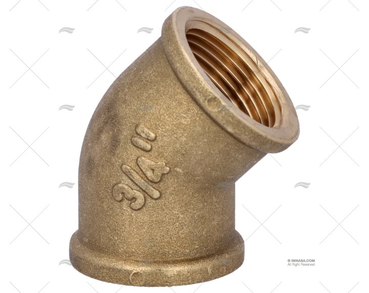 CODO H-H 45º 3/4"  GUIDI