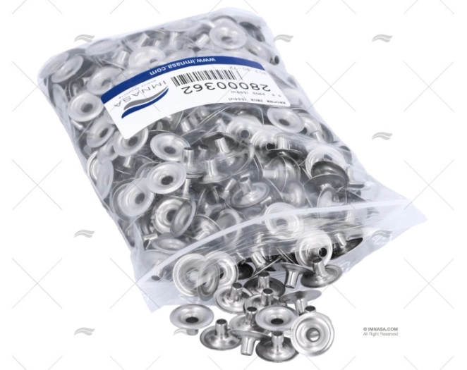 BOTÃO DE PRESSÃO INOX (500u) ITALVIPLA