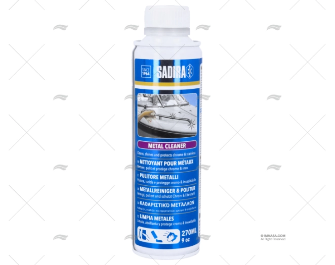 LIMPA METAIS POLIMENTO 270ml SADIRA