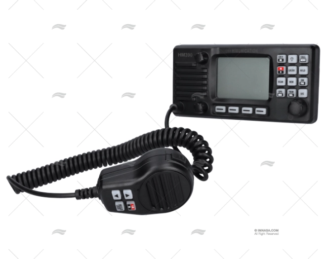 VHF FIXO HM390 C/NMEA0183 SEM DSC PRETA