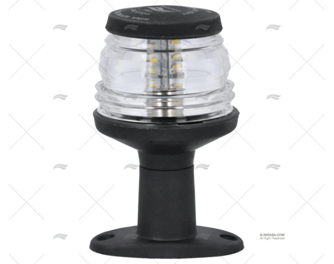 LUCE TUTTO ORIZZONTE C/BASE 12V NERA LED