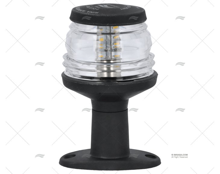 LUCE TUTTO ORIZZONTE C/BASE 12V NERA LED