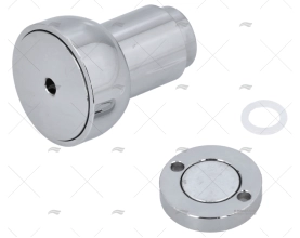 BATENTE PORTA C/MOLA 40mm CROMADA