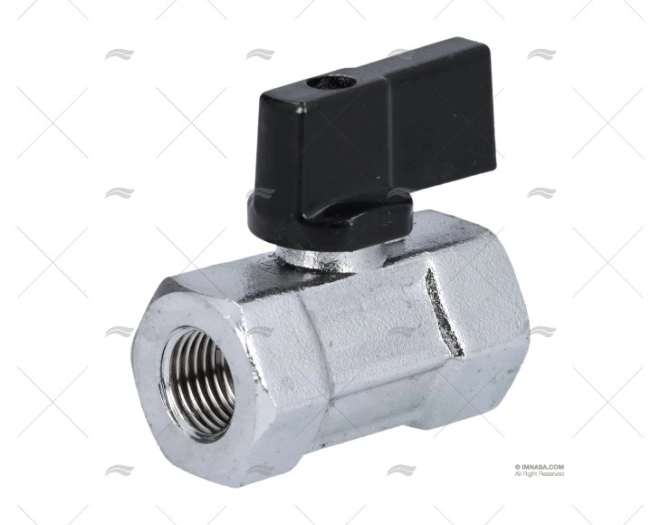 VÁLVULA ESFERA MINI F-F 1/4" GUIDI