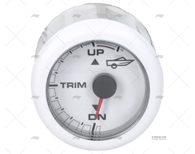 INDICATORE TRIM 52mm 12V BIANCO OL