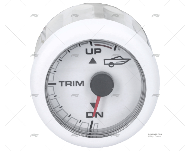 INDICADOR TRIM 52mm 12V BRANCO OL