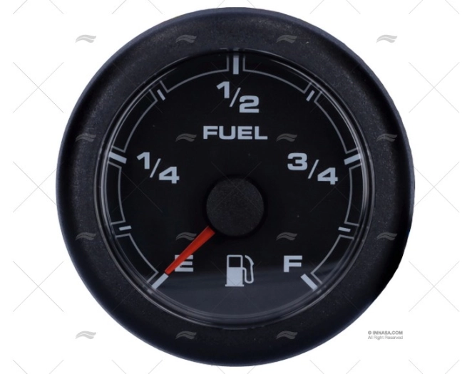 INDICATORE LIVELLO CARBURANTE 12/24V NERO