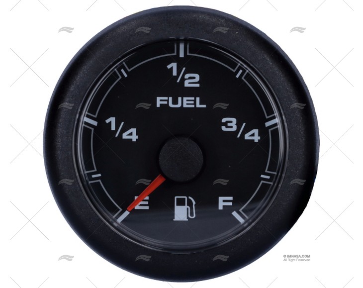 INDICATORE LIVELLO CARBURANTE 12/24V NERO