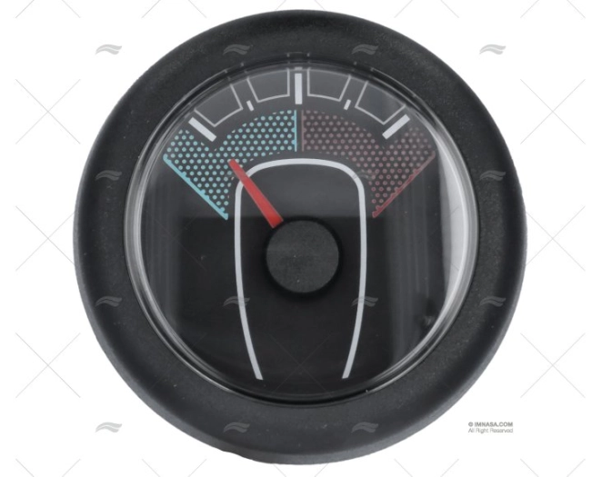 INDICADOR TIMON 52mm 12/24V NEGRO