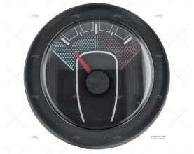 INDICATORE TIMONE 52mm 12/24V NERO