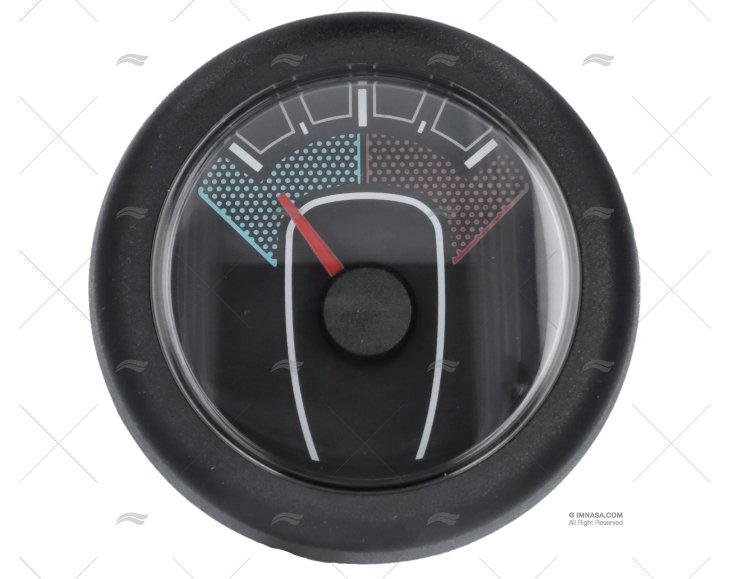 INDICADOR LEME 52mm 12/24V PRETO