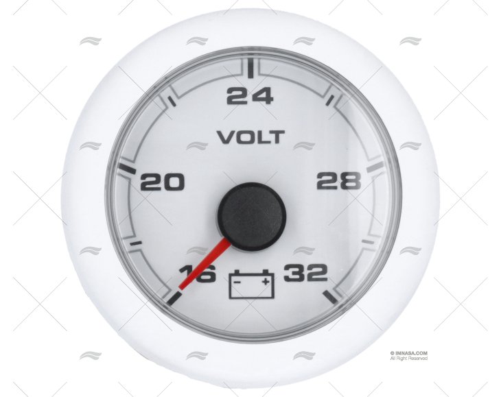 VOLTMETRO 16-32V BIANCO OL
