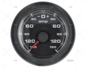 AMPEROMETRO OL 150A 12/24V 52mm NERO