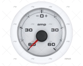 AMPEROMETRO OL  60A 12/24V 52mm BIANCO