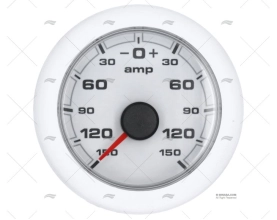 AMPEROMETRO OL 150A 12/24V 52mm BIANCO