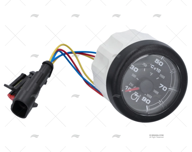 PIROMETRO OL 900º 12/24V 52mm NERO