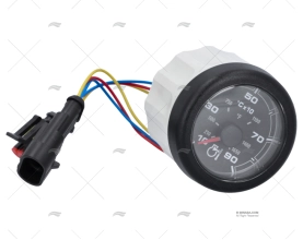 PIROMETRO OL 900º 12/24V 52mm NERO