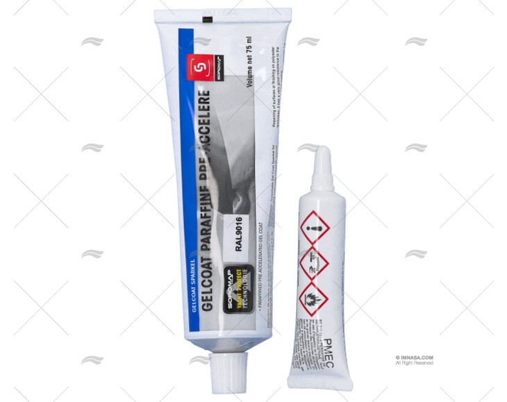 GELCOAT BRANCO  75ml RAL9016
