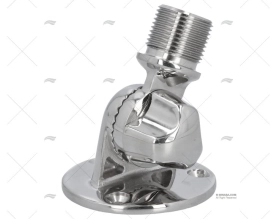 BASE REGOLABILE INOX PER ANTENNE