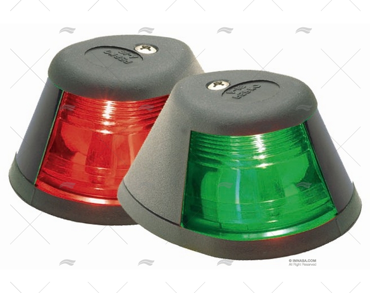 NAVIGATIONAL LIGHT PAIR RED GREEN BLACK PERKO