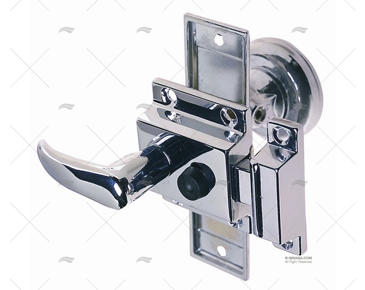 RIM LATCH SET CHROME PLATED ZINC ALLOY R PERKO