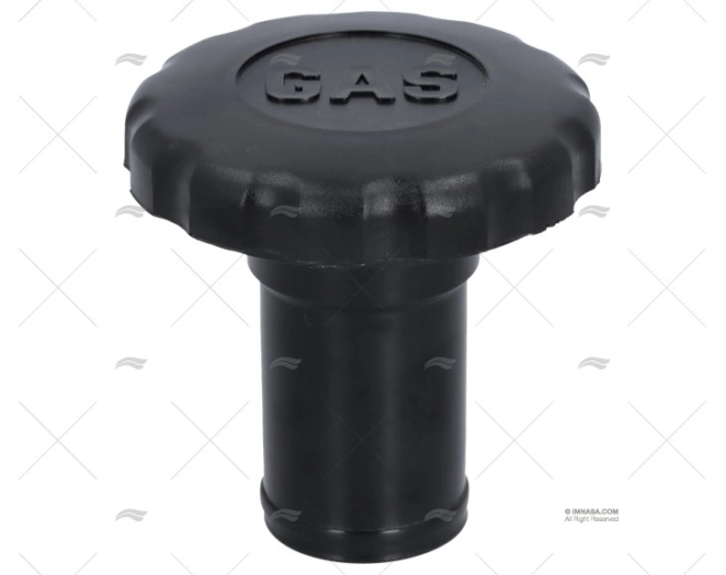 TAPPO GAS 38mm PVC NERO PERKO