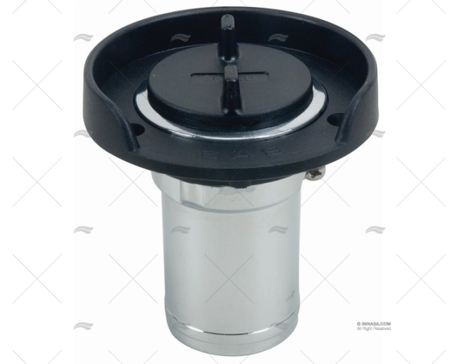TAPPO 38mm ZINCO CROMATO/NERO PERKO