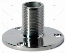 BASE ANTENNA PIATTA 4Cm INOX SCOUT