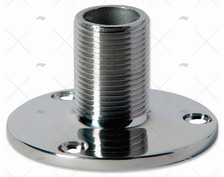 BASE ANTENNA PIATTA 4Cm INOX SCOUT