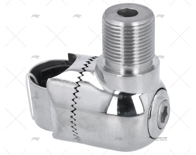 BASE ANTENNA INOX BALCONE BRUGOLA 22/25mm
