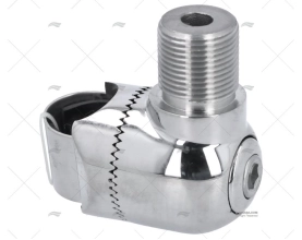 BASE ANTENNA INOX BALCONE BRUGOLA 22/25mm