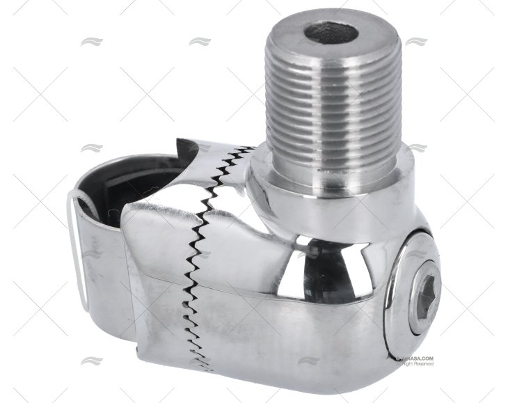 BASE ANTENA INOX CORRIMÃO ALLEN 22/25mm