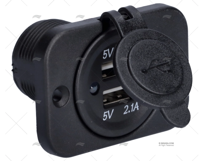 TOMADA USB 12-24V 2 ENT. EMBUTIDA