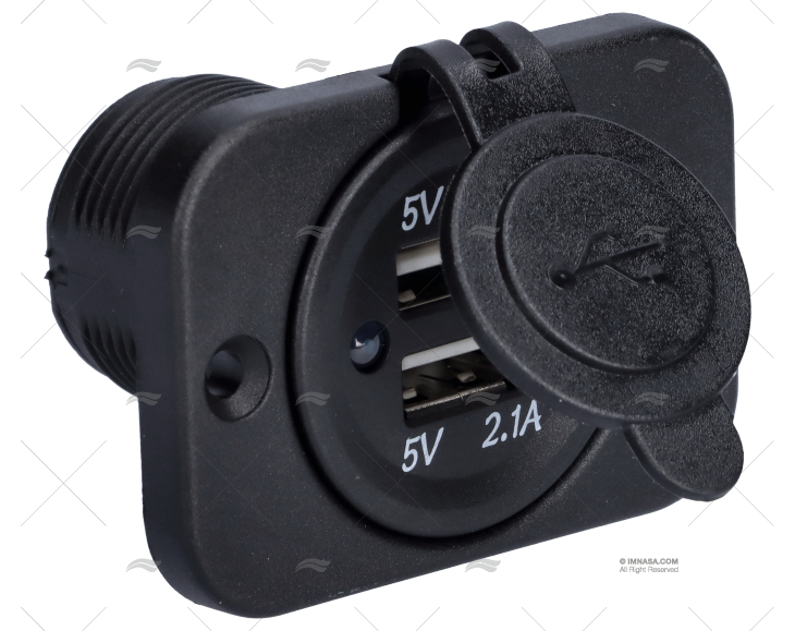 TOMADA USB 12-24V 2 ENT. EMBUTIDA
