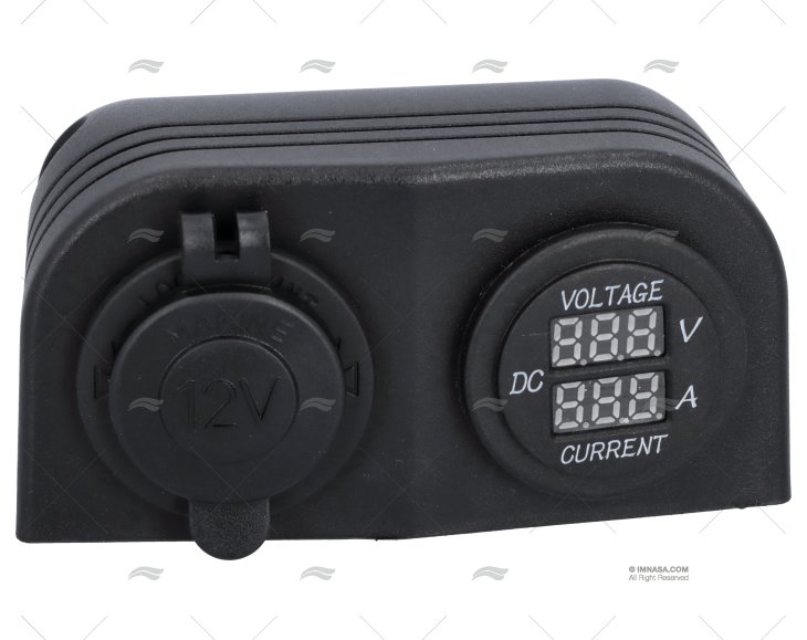 PRESA ACCENDINO+VOLT. + AMP. SUPERFICIE