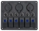 FLAT SWITCH PANEL LED 12V ON/OFF +usb