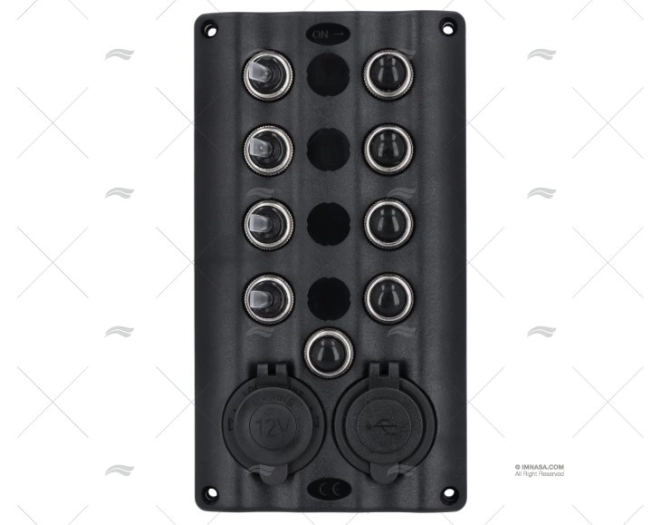 PANNELLO ELETTRICO  LED  12V ON/OFF 4+USB